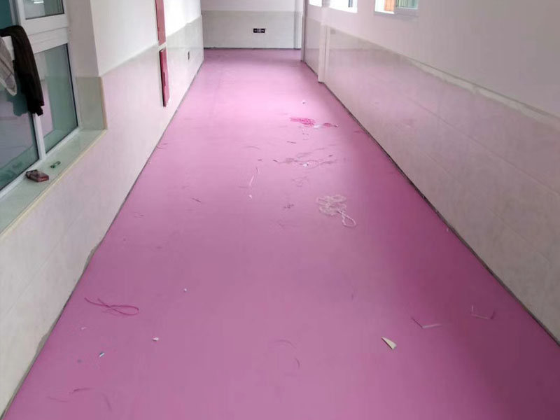 幼兒園彈性地板施工