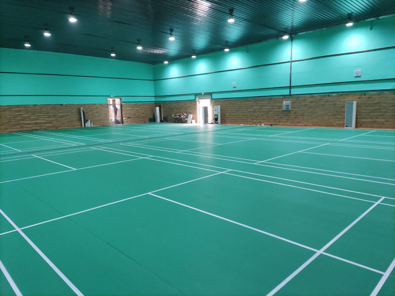 羽毛球地膠 乒乓球塑膠運(yùn)動(dòng)地板 健身房地板膠 PVC地膠水晶沙4.5